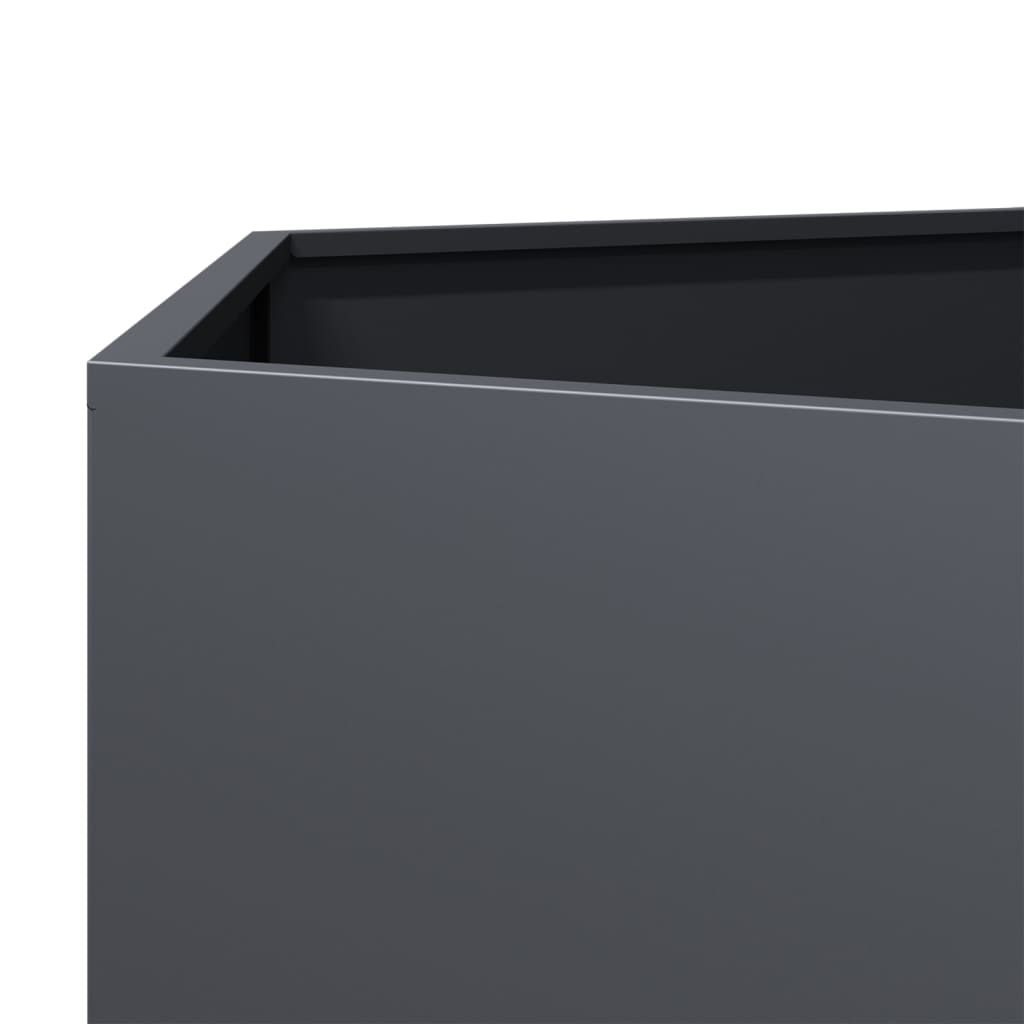 vidaXL Ζαρντινιέρα Κήπου Εξάγωνη Ανθρακί 138x120x45 εκ. Ατσάλι