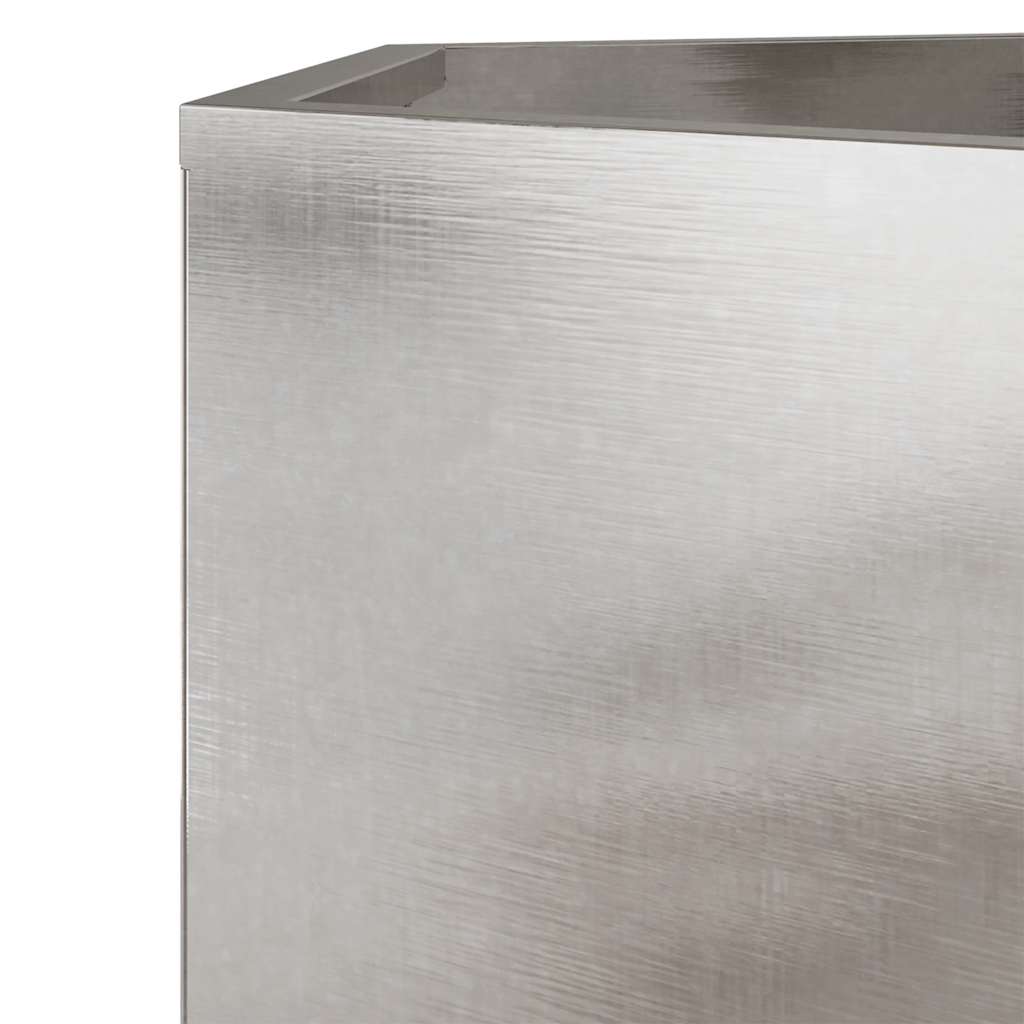 vidaXL Ζαρντινιέρα Κήπου Εξάγωνη 138x120x45 εκ. Ανοξείδωτο Ατσάλι