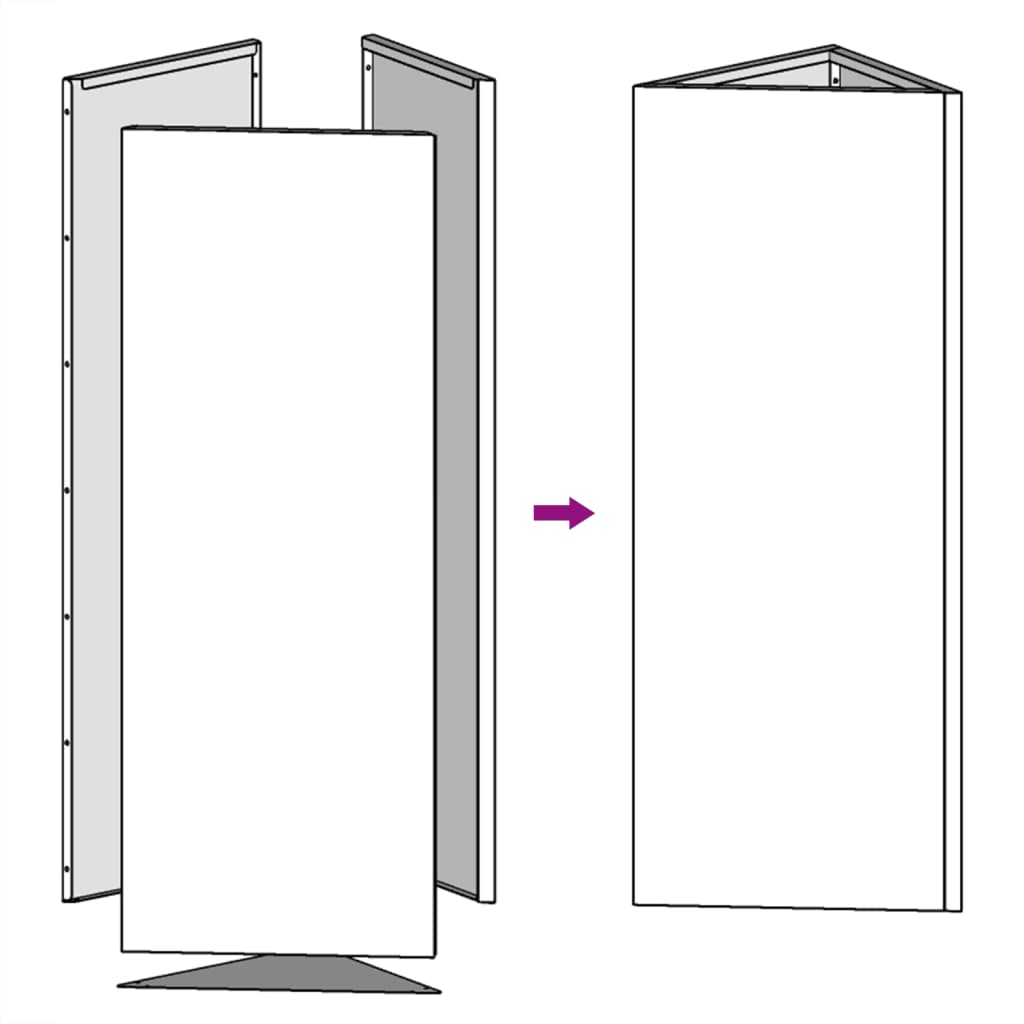 vidaXL Ζαρντινιέρα Κήπου Λαδί Τρίγωνο 40x34,5x70εκ. από Ατσάλι
