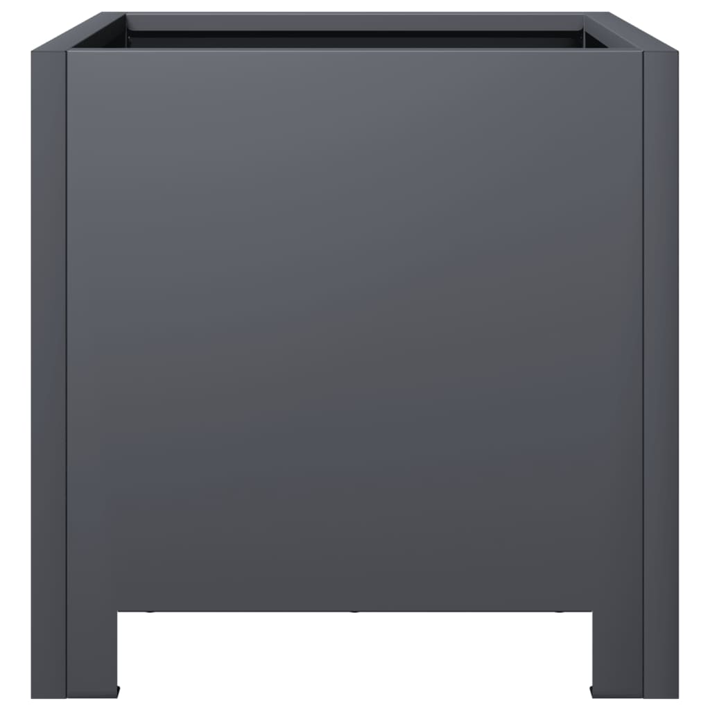 vidaXL Ζαρντινιέρα Κήπου Ανθρακί 30x30x30 εκ. από Ατσάλι