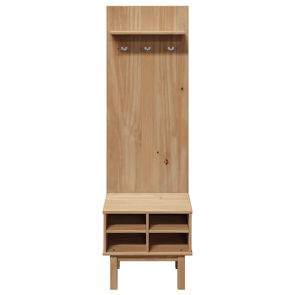 vidaXL Έπιπλο χωλ OTTA 50x40x160 εκ. Μασίφ Ξύλο Πεύκου