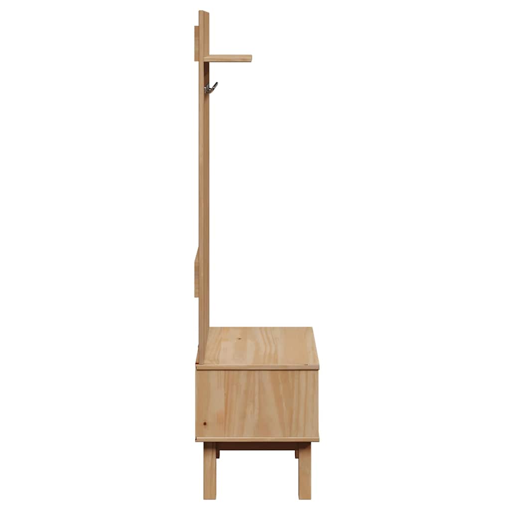 vidaXL Έπιπλο χωλ OTTA 50x40x160 εκ. Μασίφ Ξύλο Πεύκου
