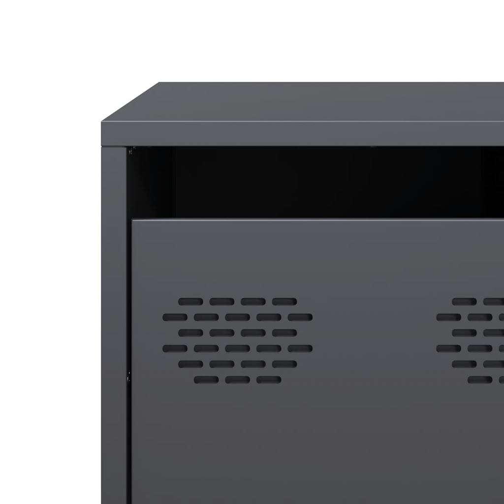 vidaXL Τραπεζάκι Σαλονιού Ανθρακί 101,5x50x43,5εκ Χάλυβα Ψυχρής Έλασης