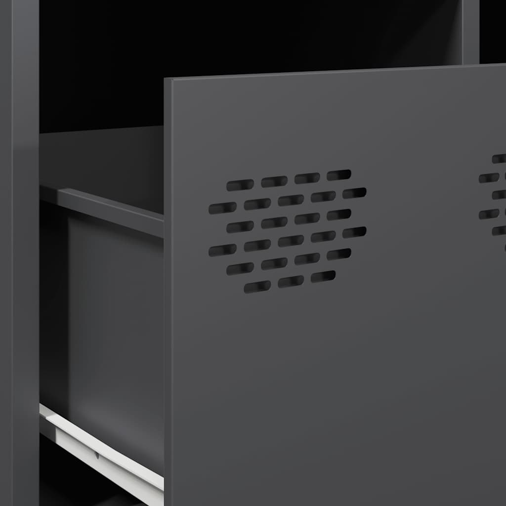 vidaXL Τραπεζάκι Σαλονιού Ανθρακί 68,5x50x43,5εκ Χάλυβα Ψυχρής Έλασης