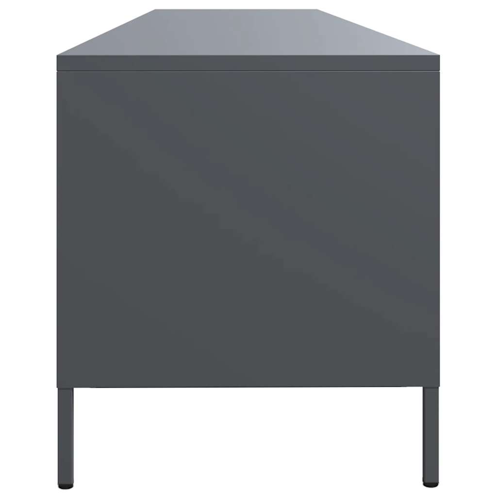 vidaXL Έπιπλο Τηλεόρασης Ανθρακί 202x39x43,5 εκ. Ατσάλι Ψυχρής Έλασης
