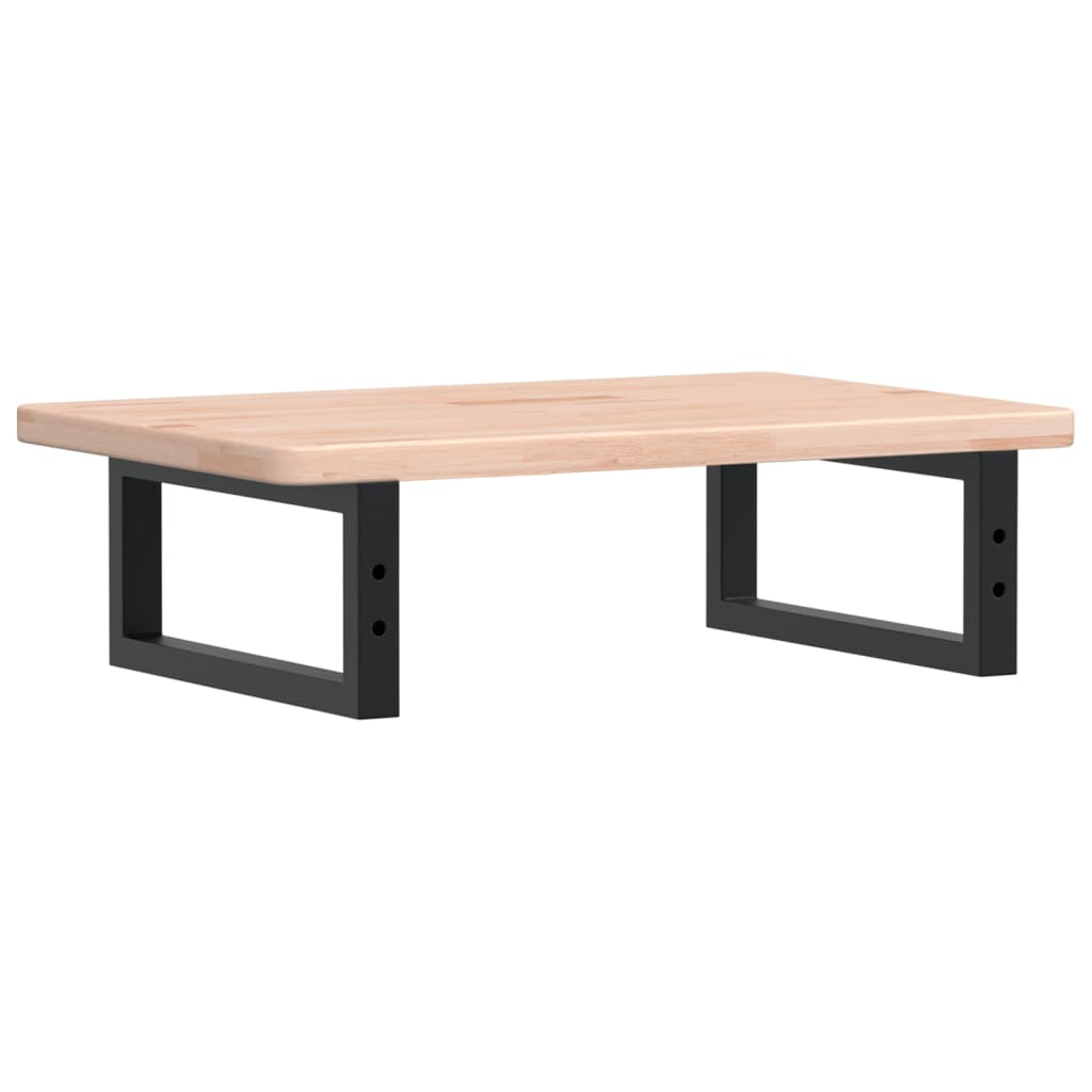 vidaXL Ράφι Νιπτήρα Τοίχου από Ατσάλι / Μασίφ Ξύλο Δρυός