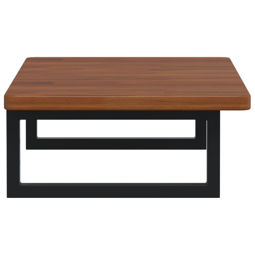 vidaXL Ράφι Νιπτήρα Τοίχου από Ατσάλι / Μασίφ Ξύλο Δρυός