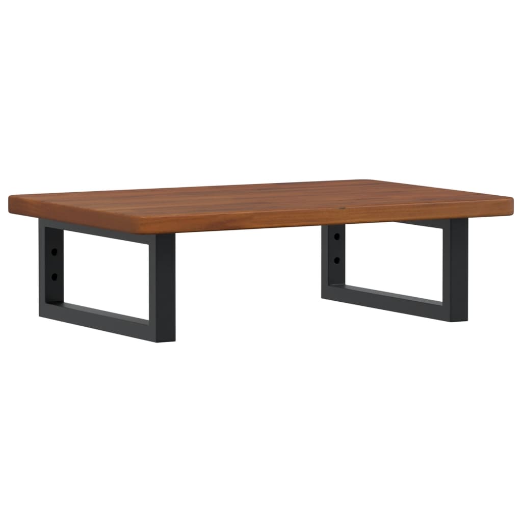 vidaXL Ράφι Νιπτήρα Τοίχου από Ατσάλι / Μασίφ Ξύλο Δρυός