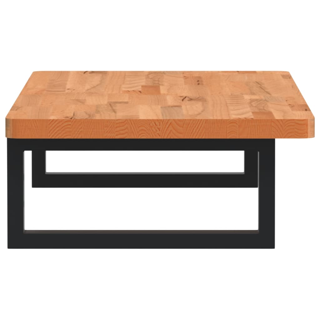 vidaXL Ράφι Νιπτήρα Τοίχου από Ατσάλι / Μασίφ Ξύλο Οξιάς