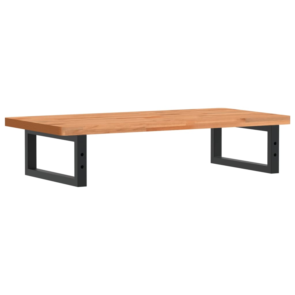 vidaXL Ράφι Νιπτήρα Τοίχου από Ατσάλι / Μασίφ Ξύλο Οξιάς