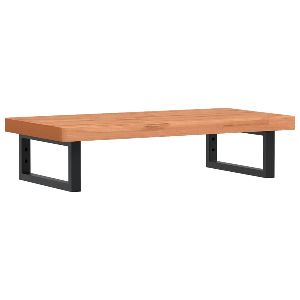 vidaXL Ράφι Νιπτήρα Τοίχου από Ατσάλι / Μασίφ Ξύλο Οξιάς