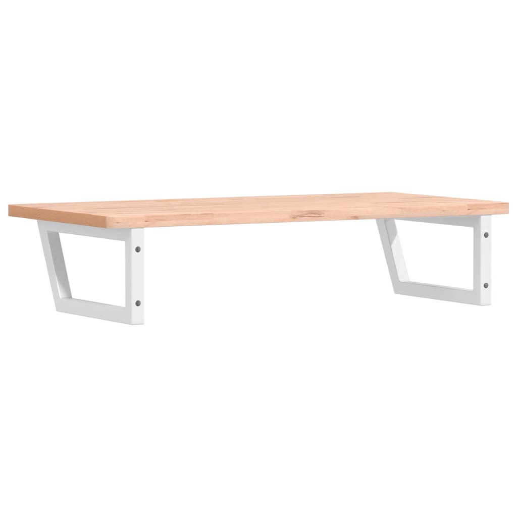 vidaXL Ράφι Νιπτήρα Τοίχου από Ατσάλι / Μασίφ Ξύλο Οξιάς