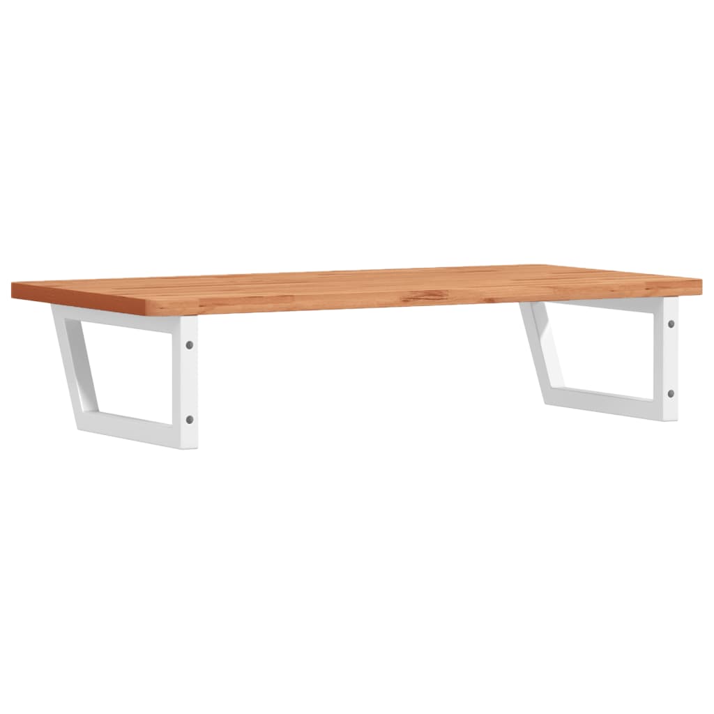 vidaXL Ράφι Νιπτήρα Τοίχου από Ατσάλι / Μασίφ Ξύλο Οξιάς