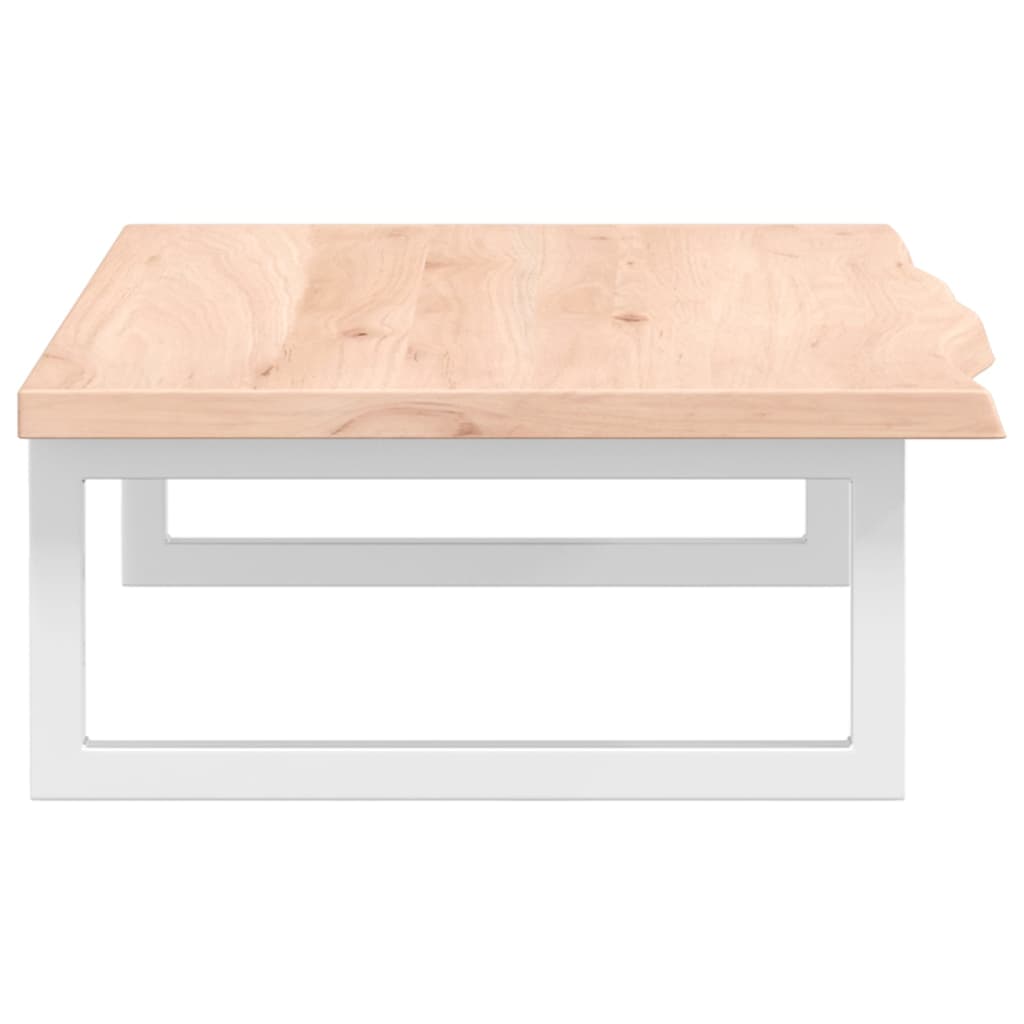 vidaXL Ράφι Νιπτήρα Τοίχου από Ατσάλι / Μασίφ Ξύλο Δρυός