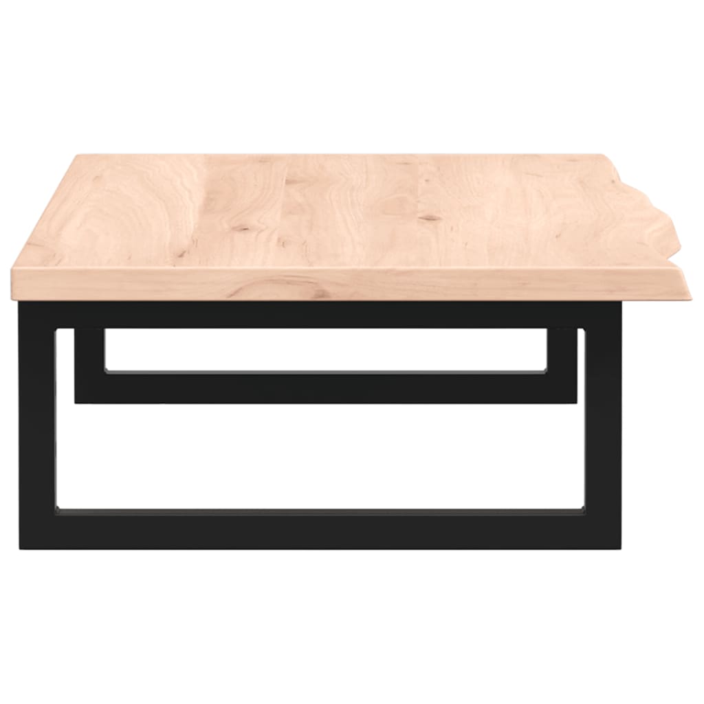 vidaXL Ράφι Νιπτήρα Τοίχου από Ατσάλι / Μασίφ Ξύλο Δρυός