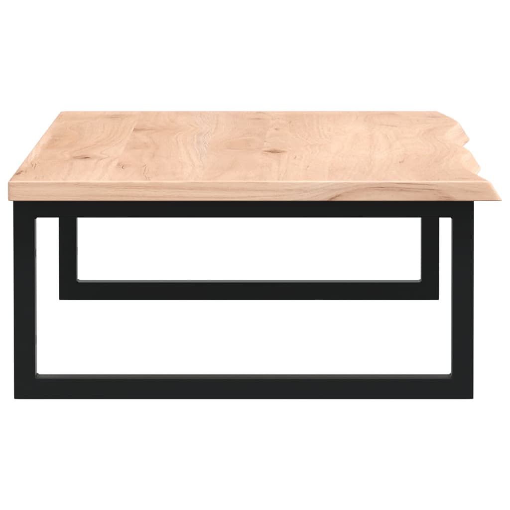 vidaXL Ράφι Νιπτήρα Τοίχου από Ατσάλι / Μασίφ Ξύλο Δρυός