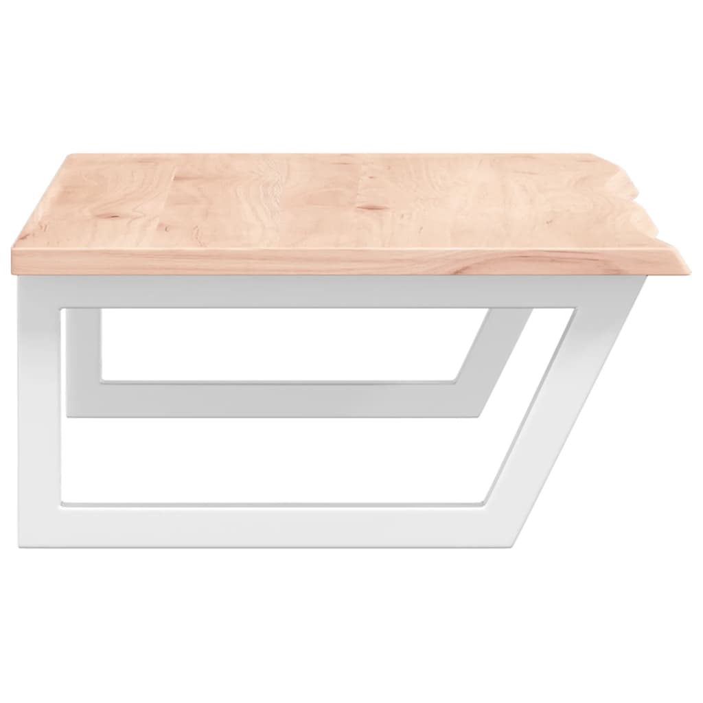 vidaXL Ράφι Νιπτήρα Τοίχου από Ατσάλι / Μασίφ Ξύλο Δρυός