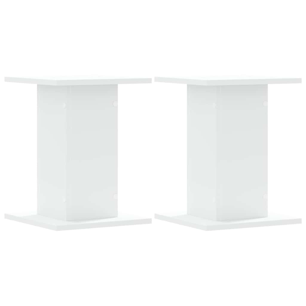 vidaXL Βάσεις Ηχείων 2 Τεμ. Λευκή 30x30x40 εκ. Επεξ. Ξύλο