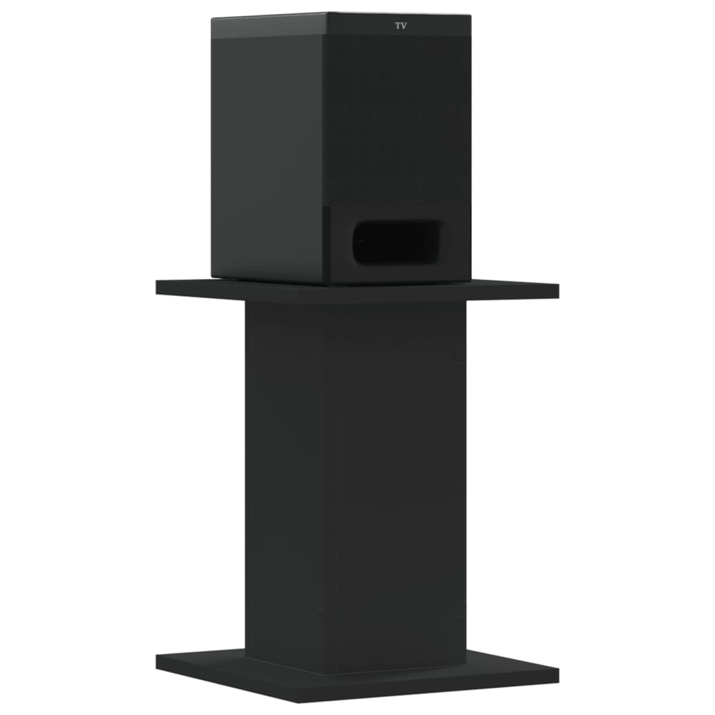 vidaXL Βάσεις Ηχείων 2 Τεμ. Μαύρες 30x30x40 εκ. Επεξ. Ξύλο