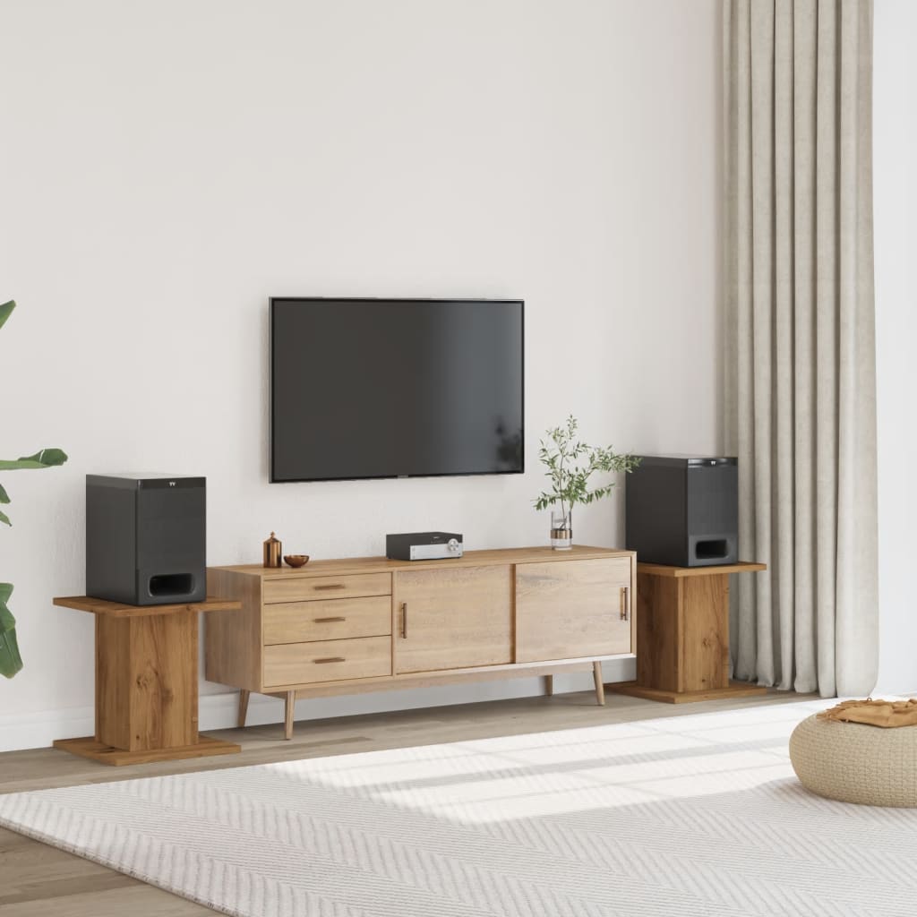 vidaXL Βάσεις Ηχείων 2 τεμ. Αρτισιανή Δρυς 30x30x40 εκ. Επεξ. Ξύλο