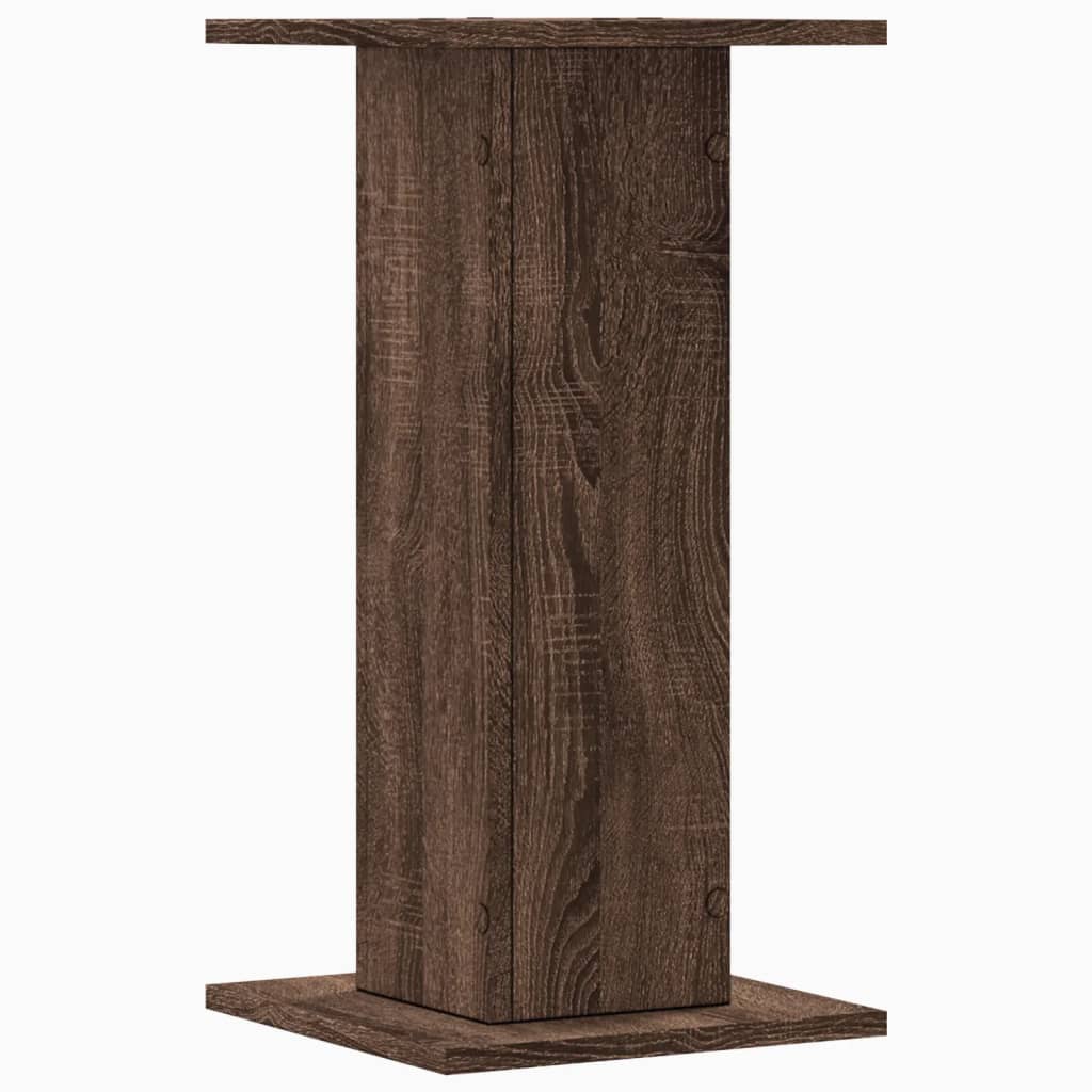 vidaXL Βάσεις Ηχείων 2 Τεμ. Καφέ Δρυς 30x30x60 εκ. Επεξεργασμένο Ξύλο