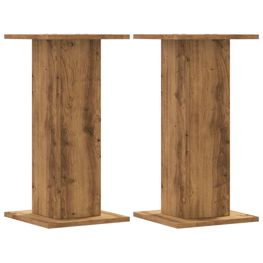 vidaXL Βάσεις Ηχείων 2 τεμ. Αρτισιανή Δρυς 30x30x60 εκ. Επεξ. Ξύλο