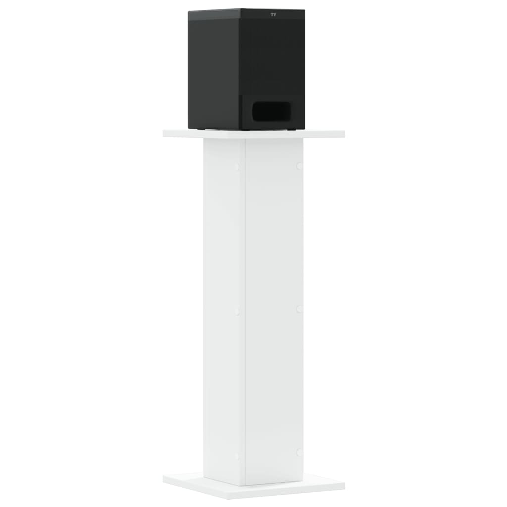 vidaXL Βάσεις Ηχείων 2 Τεμ. Λευκή 30x30x80 εκ. Επεξ. Ξύλο