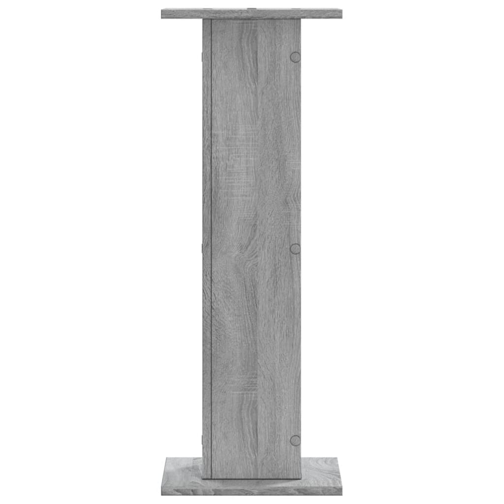 vidaXL Βάσεις Ηχείων 2 Τεμ. Γκρι Sonoma 30x30x80εκ. Επεξεργασμένο Ξύλο