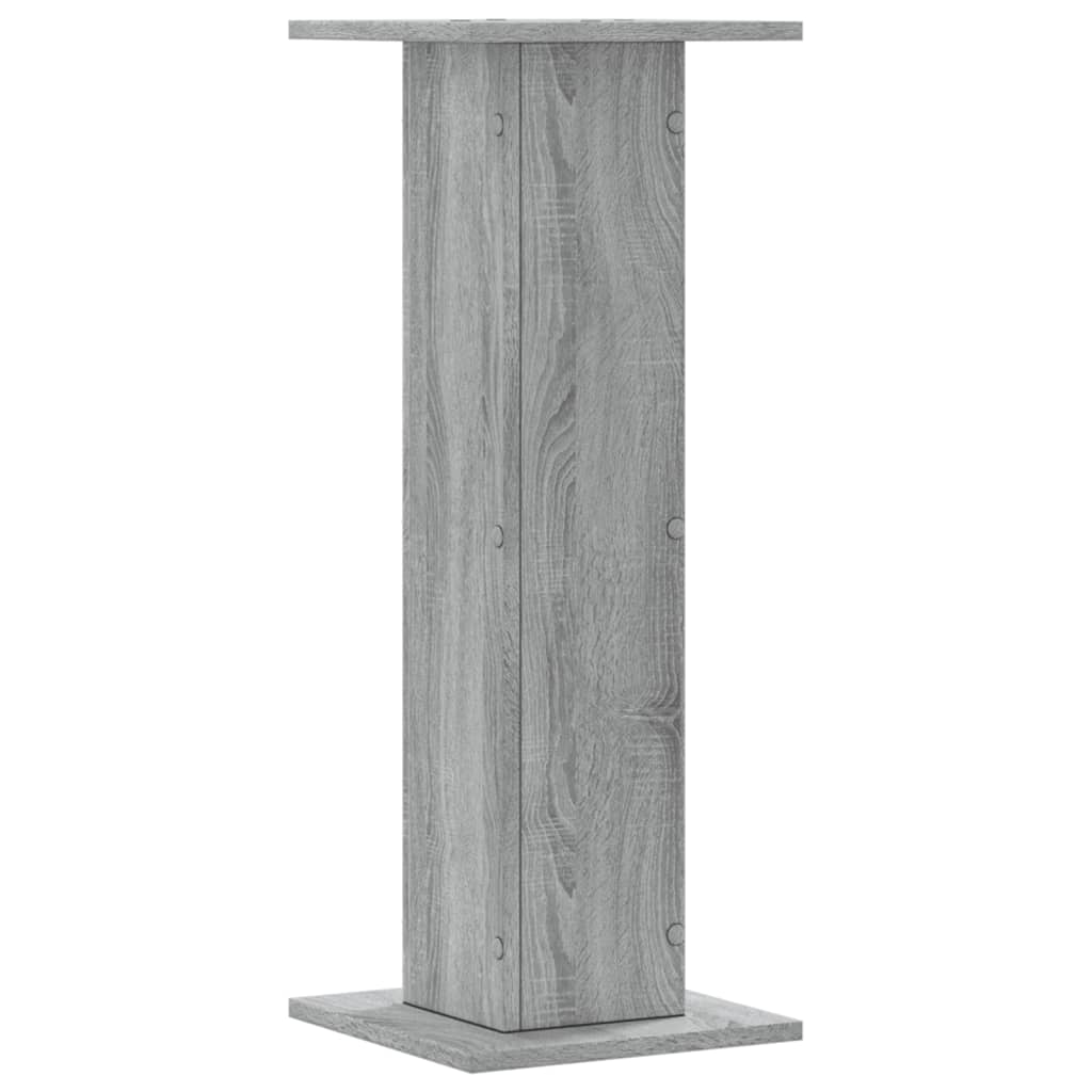 vidaXL Βάσεις Ηχείων 2 Τεμ. Γκρι Sonoma 30x30x80εκ. Επεξεργασμένο Ξύλο