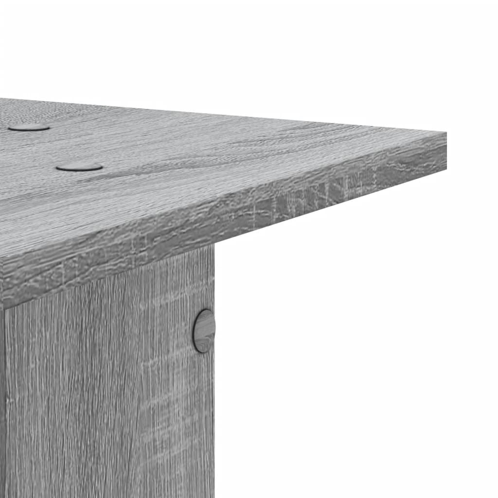 vidaXL Βάσεις Ηχείων 2 Τεμ. Γκρι Sonoma 30x30x80εκ. Επεξεργασμένο Ξύλο