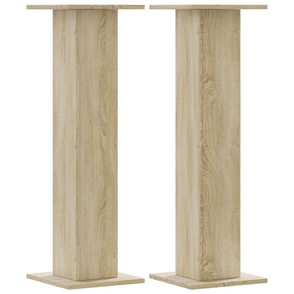 vidaXL Βάσεις Ηχείων 2 Τεμ. Sonoma Δρυς 30x30x95εκ. Επεξεργασμένο Ξύλο