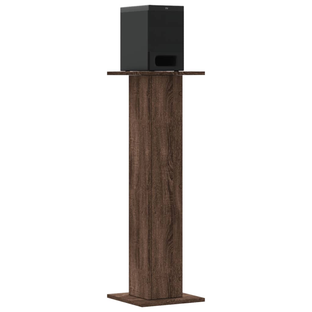 vidaXL Βάσεις Ηχείων 2 Τεμ. Καφέ Δρυς 30x30x95 εκ. Επεξεργασμένο Ξύλο