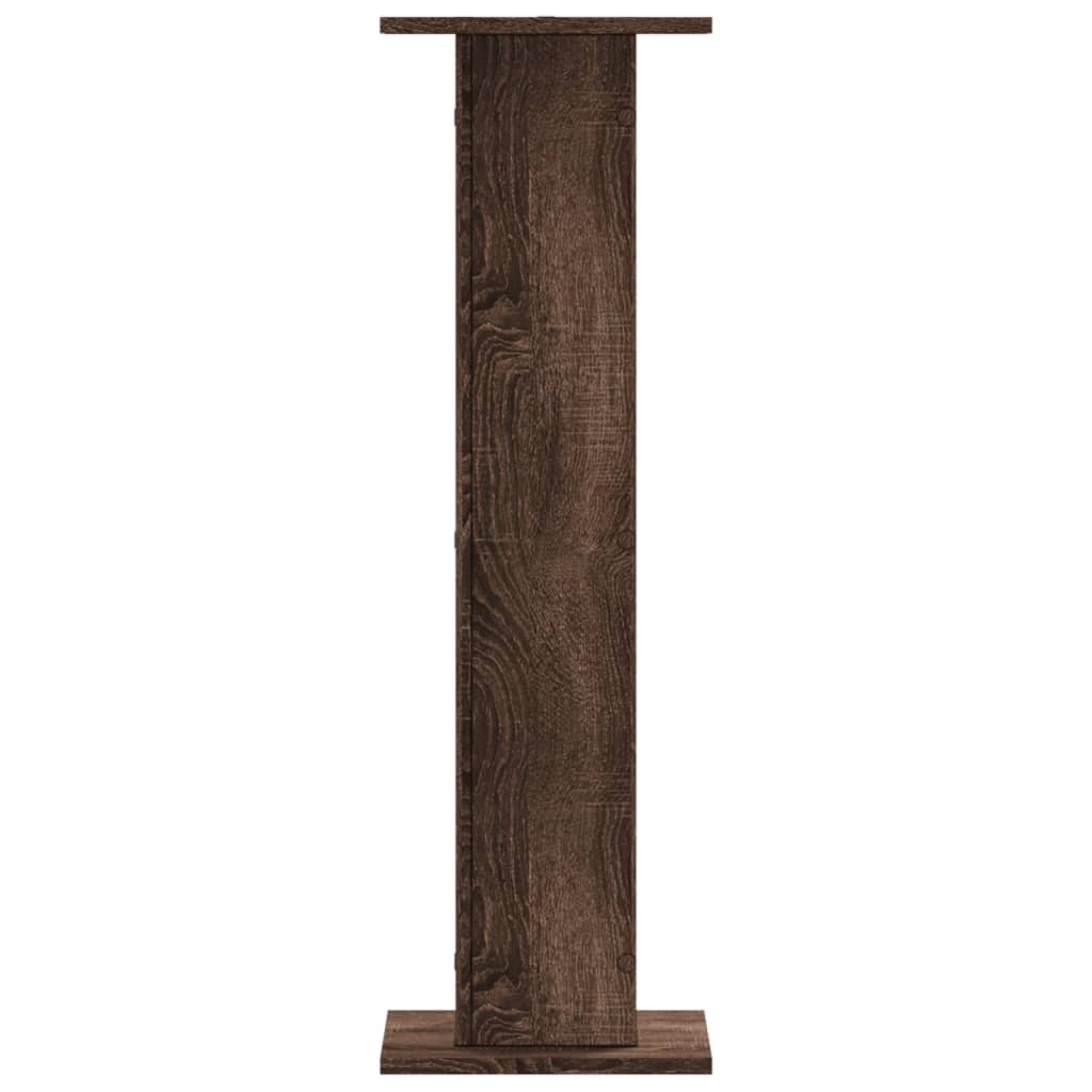 vidaXL Βάσεις Ηχείων 2 Τεμ. Καφέ Δρυς 30x30x95 εκ. Επεξεργασμένο Ξύλο