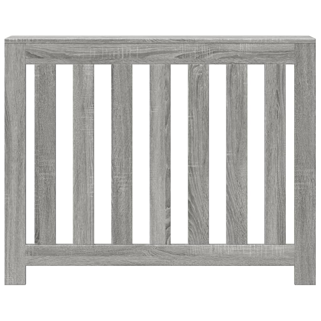 vidaXL Κάλυμμα Καλοριφέρ Γκρι Sonoma 104x20x82εκ Επεξεργασμένο Ξύλο