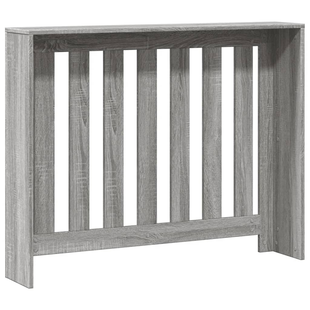 vidaXL Κάλυμμα Καλοριφέρ Γκρι Sonoma 104x20x82εκ Επεξεργασμένο Ξύλο