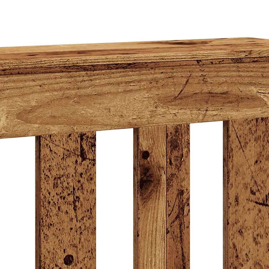 vidaXL Κάλυμμα Καλοριφέρ Όψη Παλαιού Ξύλου 149x20x82 εκ. Επεξ. Ξύλο