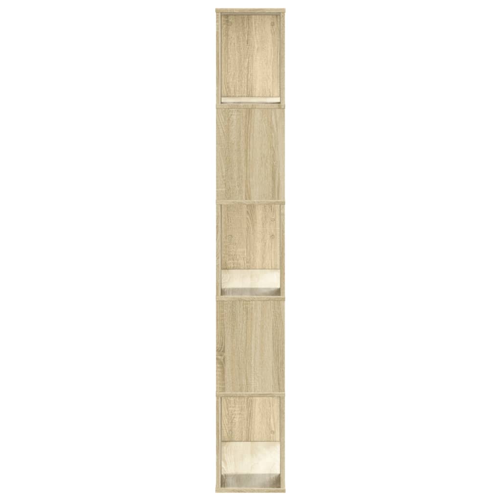vidaXL Βιβλιοθήκη 5Επιπέδων Sonoma Δρυς 80,5x23,5x162,5 εκ. Επεξ. Ξύλο