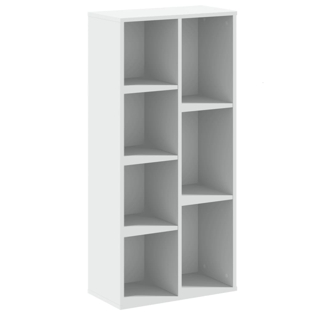 vidaXL Βιβλιοθήκη Λευκή 50x25x105 εκ. από Επεξεργασμένο Ξύλο