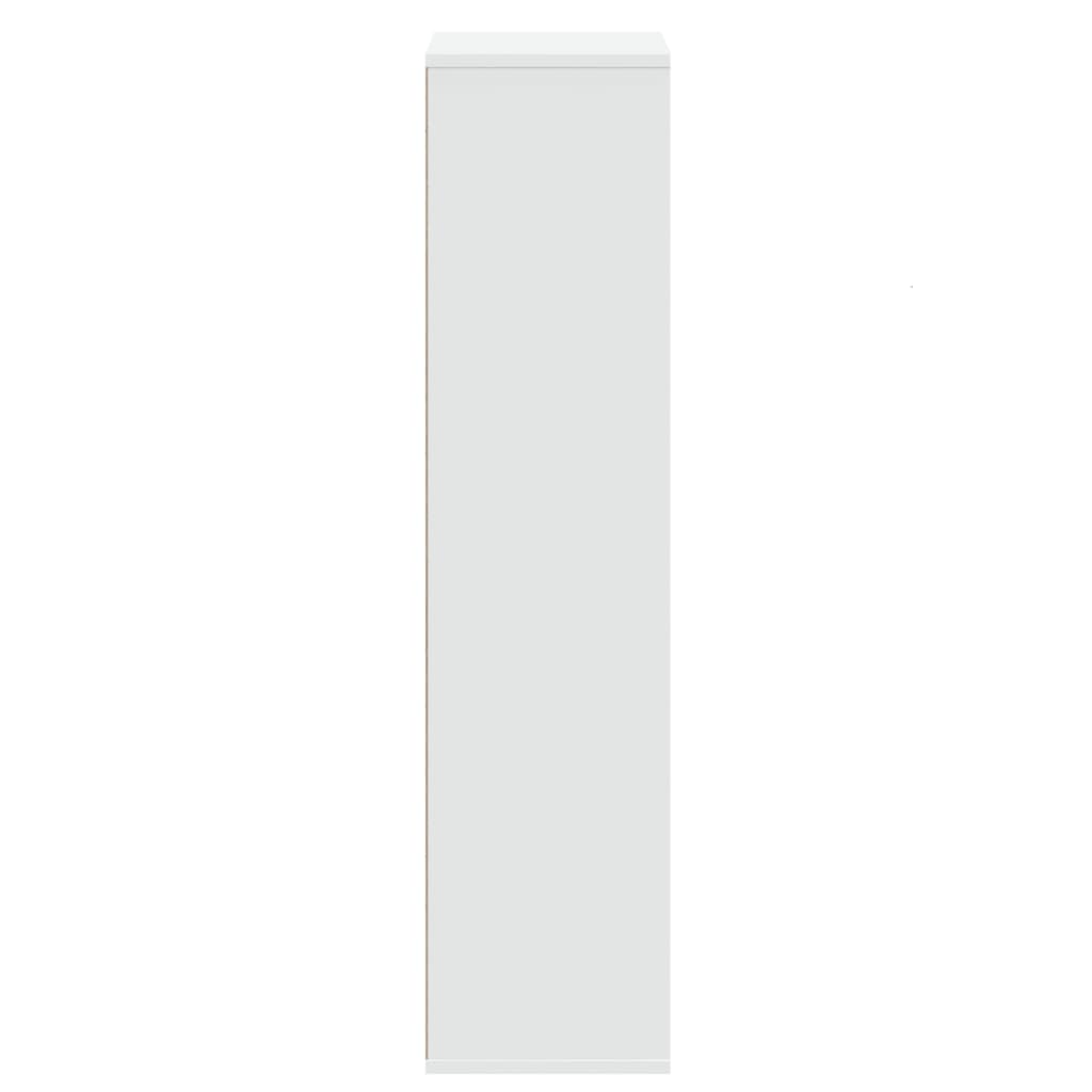 vidaXL Βιβλιοθήκη Λευκή 50x25x105 εκ. από Επεξεργασμένο Ξύλο