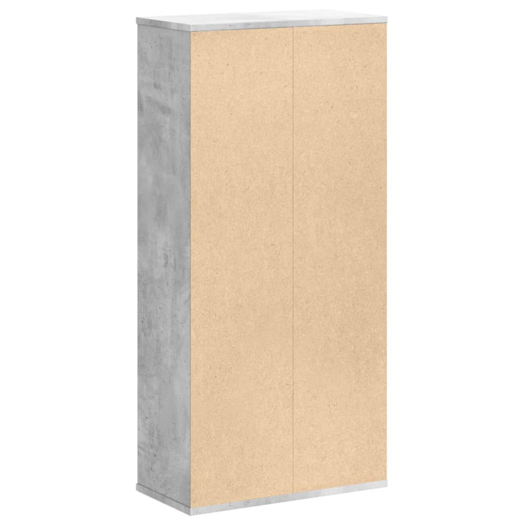 vidaXL Βιβλιοθήκη Γκρι Σκυροδέματος 50x25x105 εκ. Επεξεργ. Ξύλο