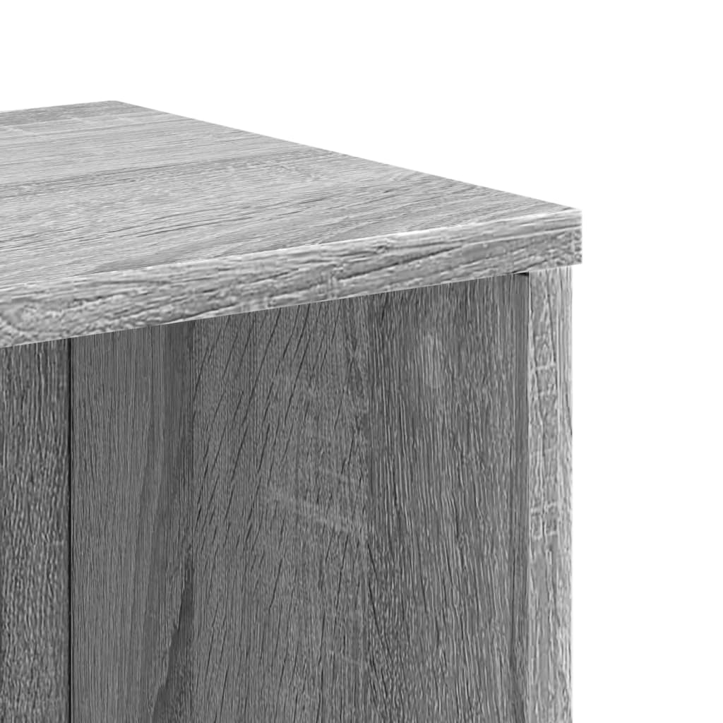vidaXL Βιβλιοθήκη Γκρι Sonoma 50x25x105 εκ. από Επεξεργ. Ξύλο