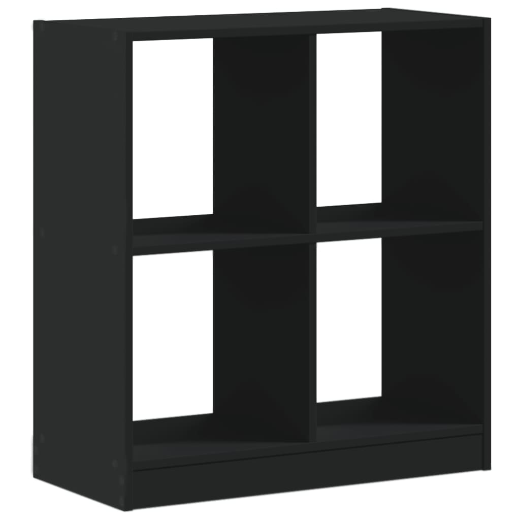vidaXL Βιβλιοθήκη Μαύρη 68,5 x 32 x 75 εκ. από Επεξεργασμένο Ξύλο