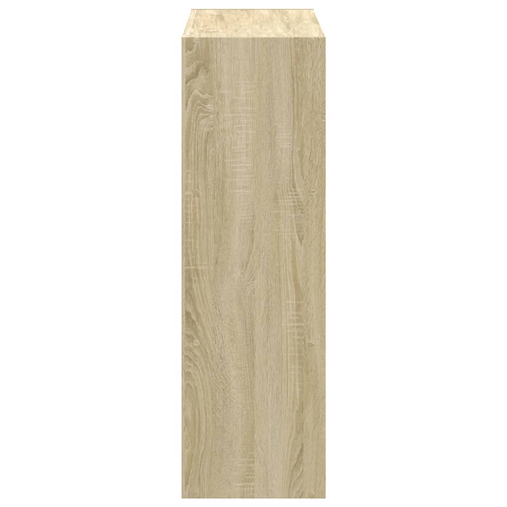 vidaXL Βιβλιοθήκη Sonoma Δρυς 102x32x102 εκ. από Επεξεργασμένο Ξύλο