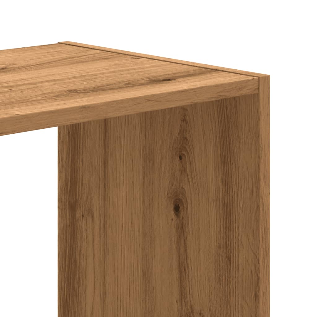 vidaXL Βιβλιοθήκη Αρτισιανή Δρυς 68,5x32x68,5 εκ. Επεξεργασμένο Ξύλο