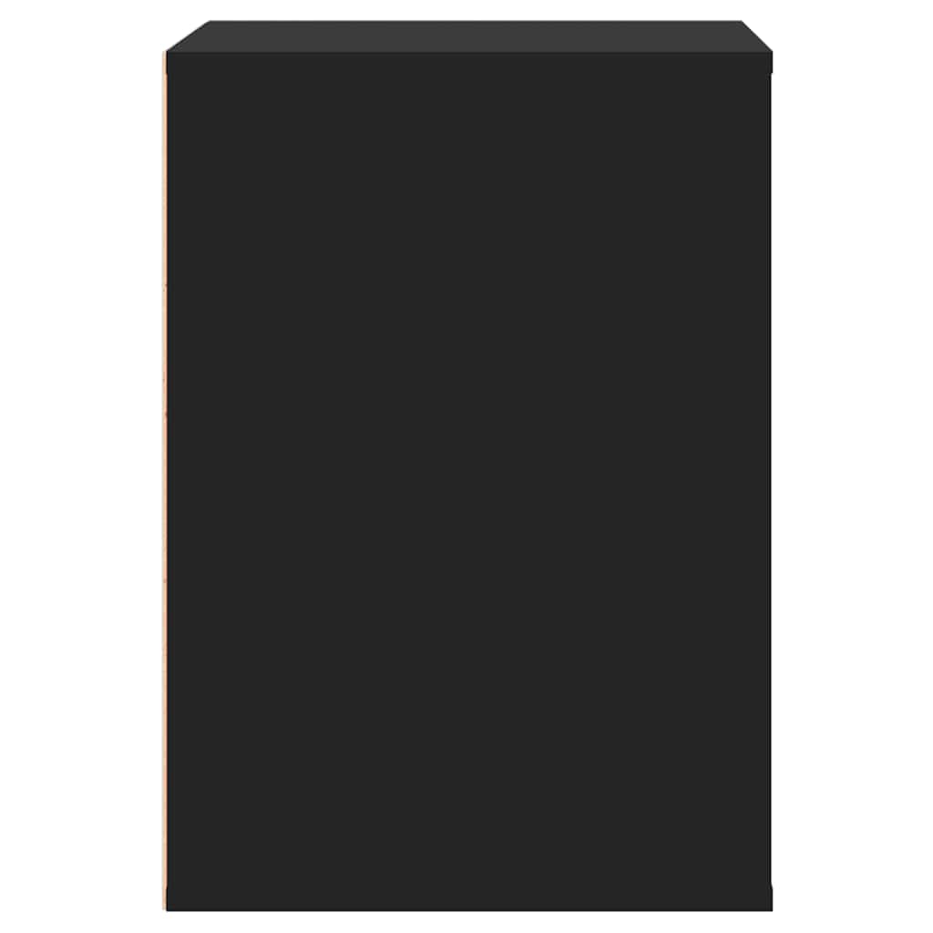 vidaXL Συρταριέρα Γωνιακή Μαύρη 60x41x58 εκ. από Επεξεργασμένο Ξύλο