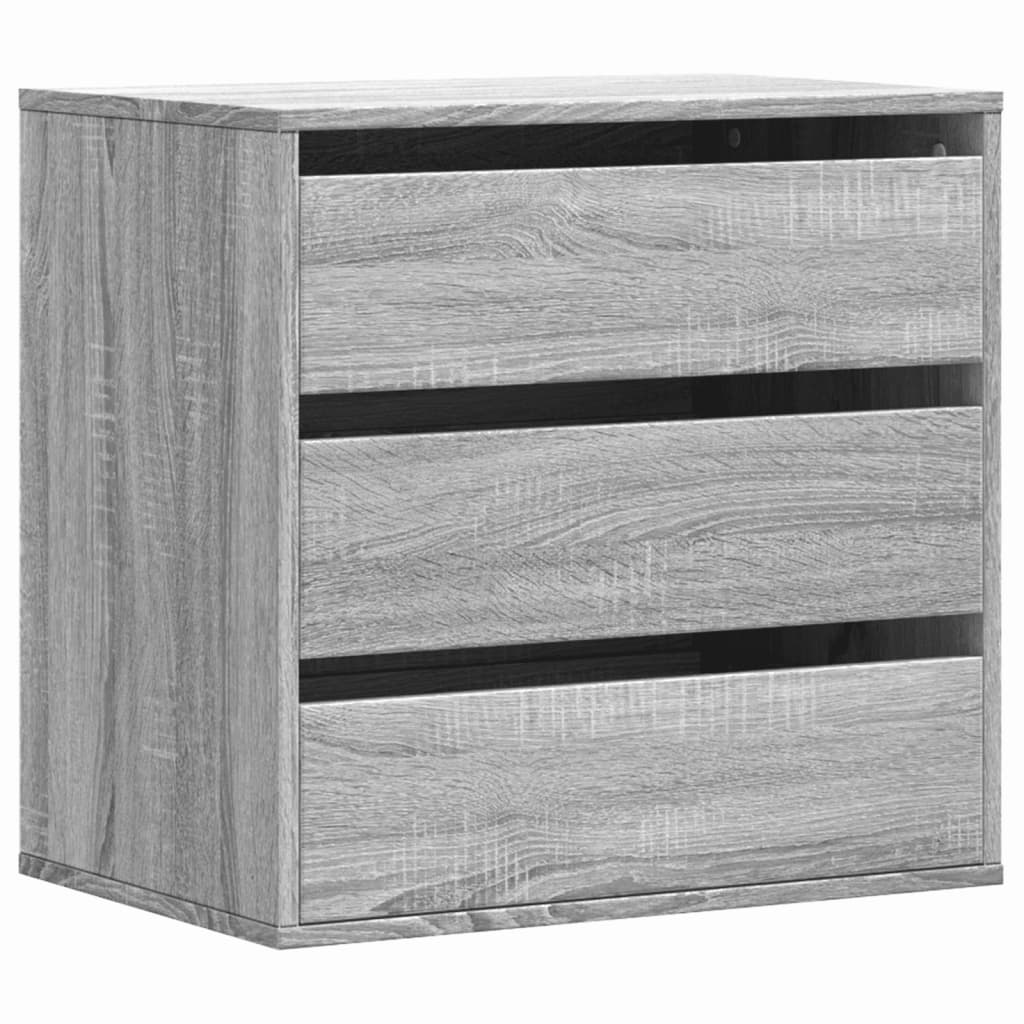 vidaXL Συρταριέρα Γκρι Sonoma 60x41x58 εκ. από Επεξεργ. Ξύλο