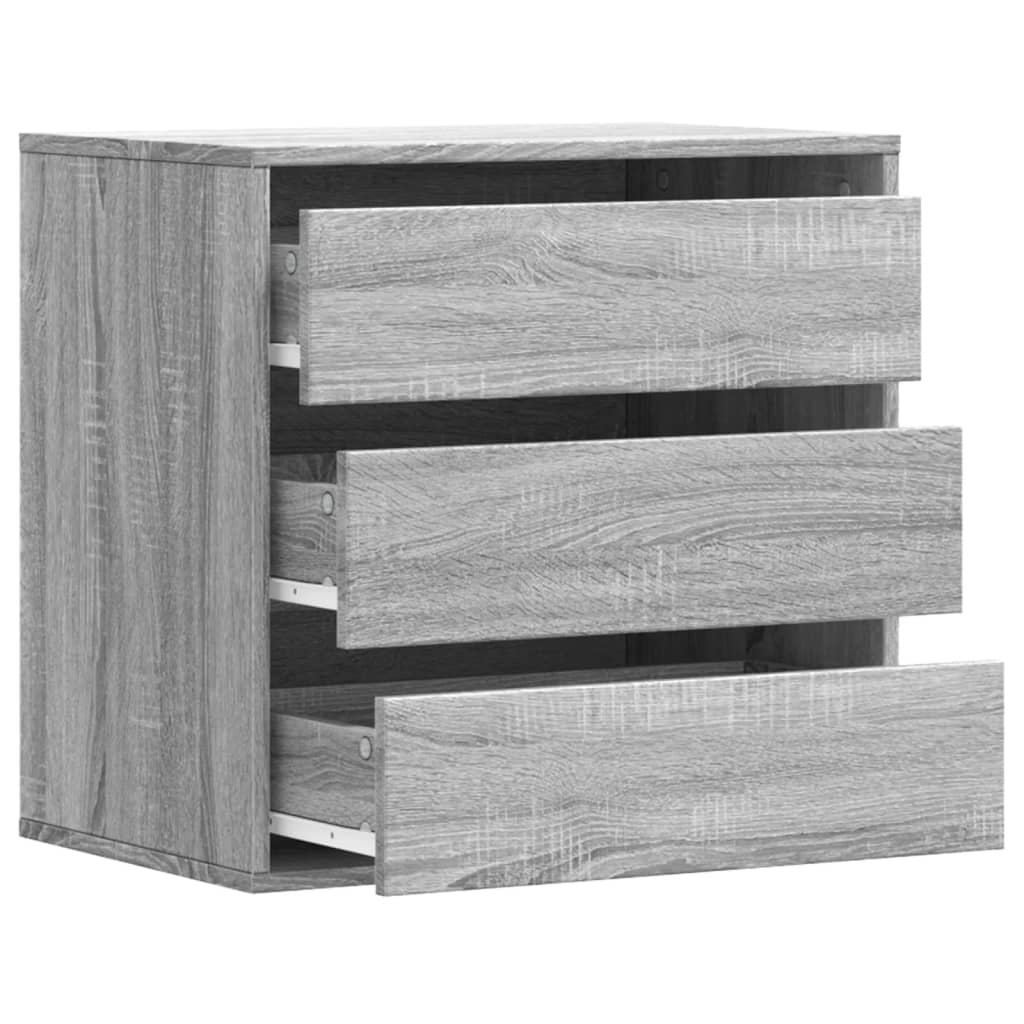 vidaXL Συρταριέρα Γκρι Sonoma 60x41x58 εκ. από Επεξεργ. Ξύλο