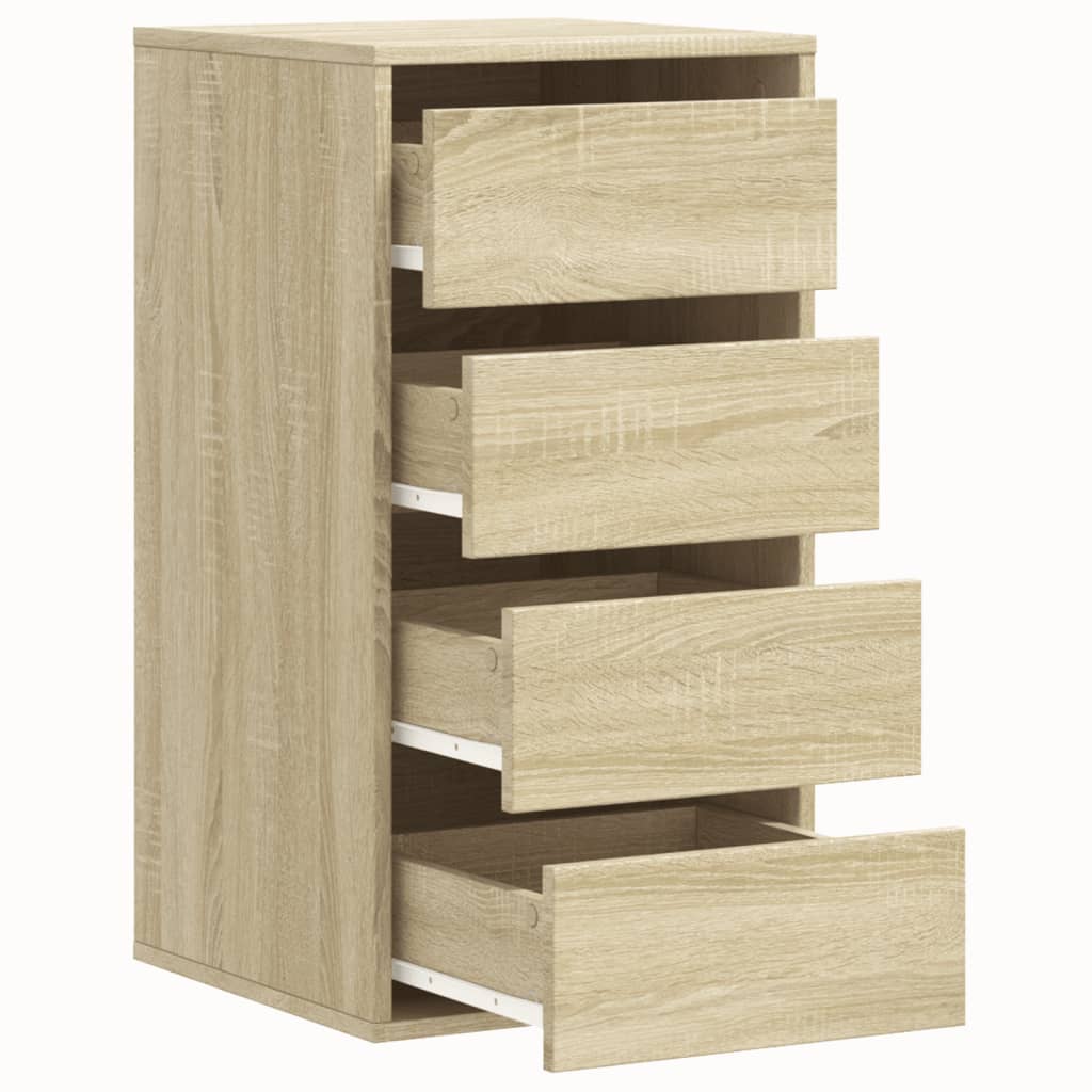vidaXL Συρταριέρα Sonoma Δρυς 40x41x76 εκ. από Επεξεργ. Ξύλο