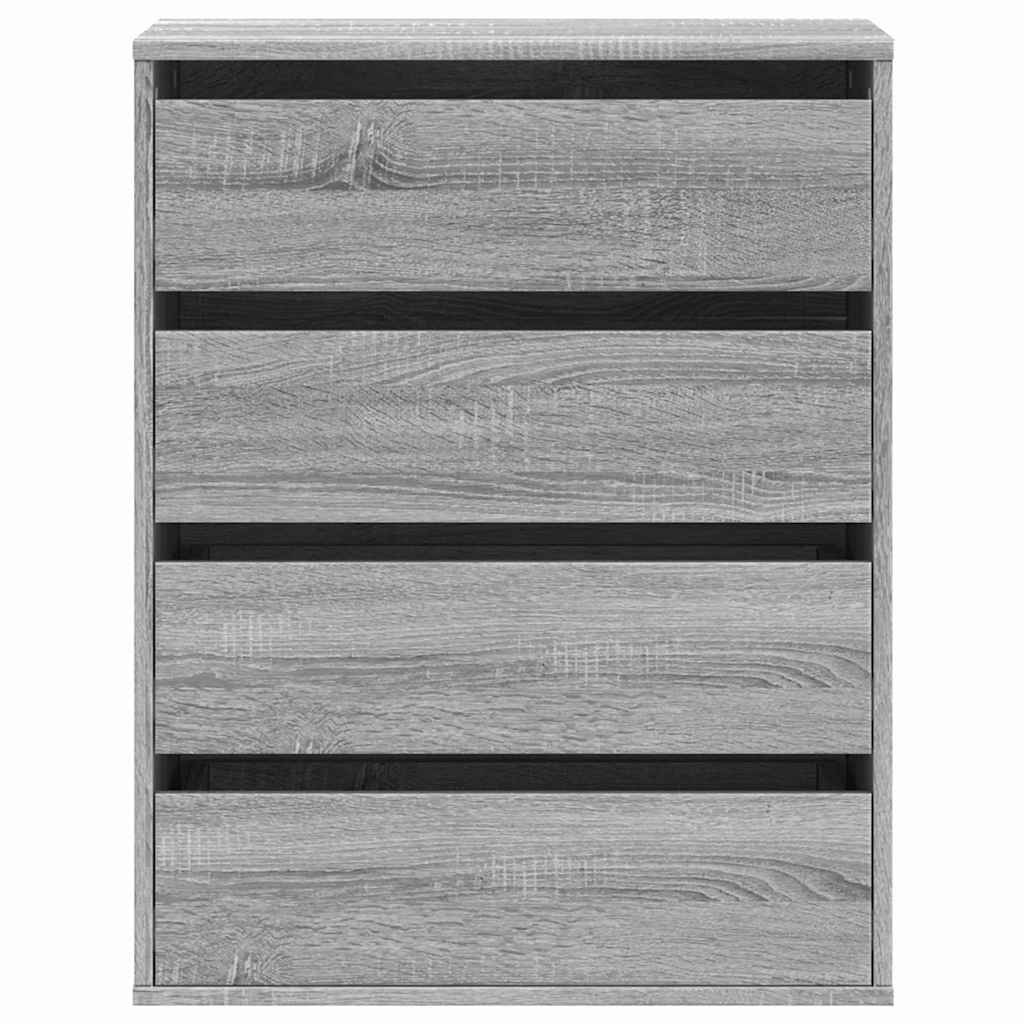 vidaXL Συρταριέρα Γκρι Sonoma 60x41x76 εκ. από Επεξεργ. Ξύλο