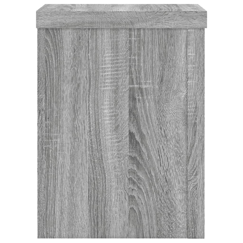 vidaXL Βάσεις Φυτών 2 Τεμ. Γκρι Sonoma 15x15x20 εκ. Επεξεργασμένο Ξύλο